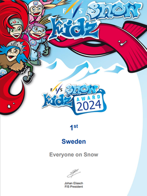Diplom FIS SnowKidz Awards 2024. 